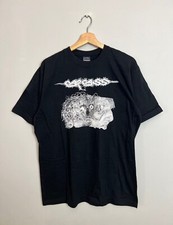 Rare Vintage 90s Carcass Death Brutal Metal Band Tee M Black