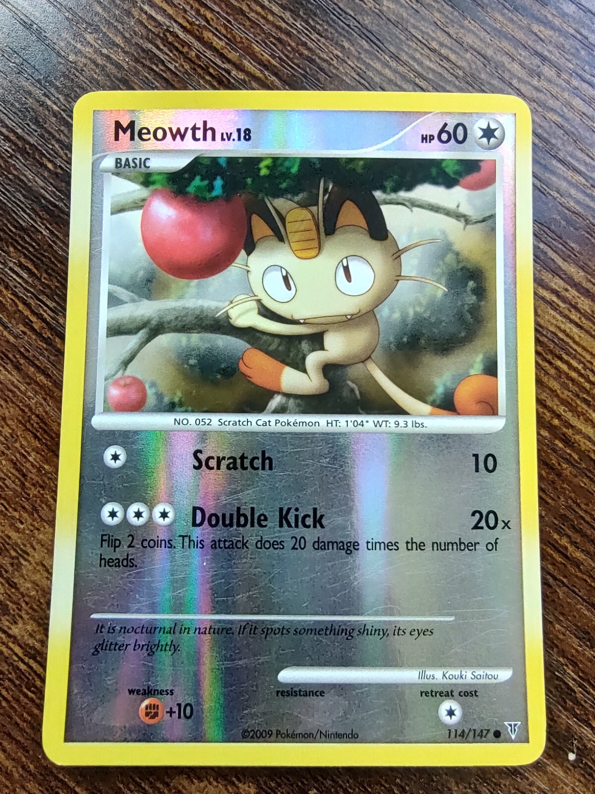 Pokémon TCG Meowth Supreme Victors 114/147 Reverse Holo LP