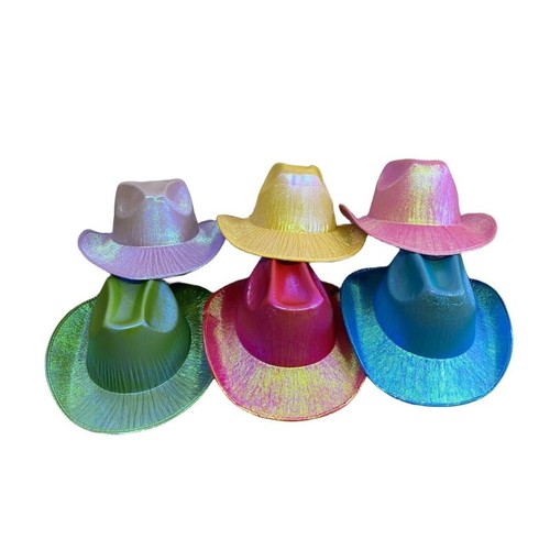 Holographic Cowboy Party Hat (Adult Size) - Picture 2 of 8
