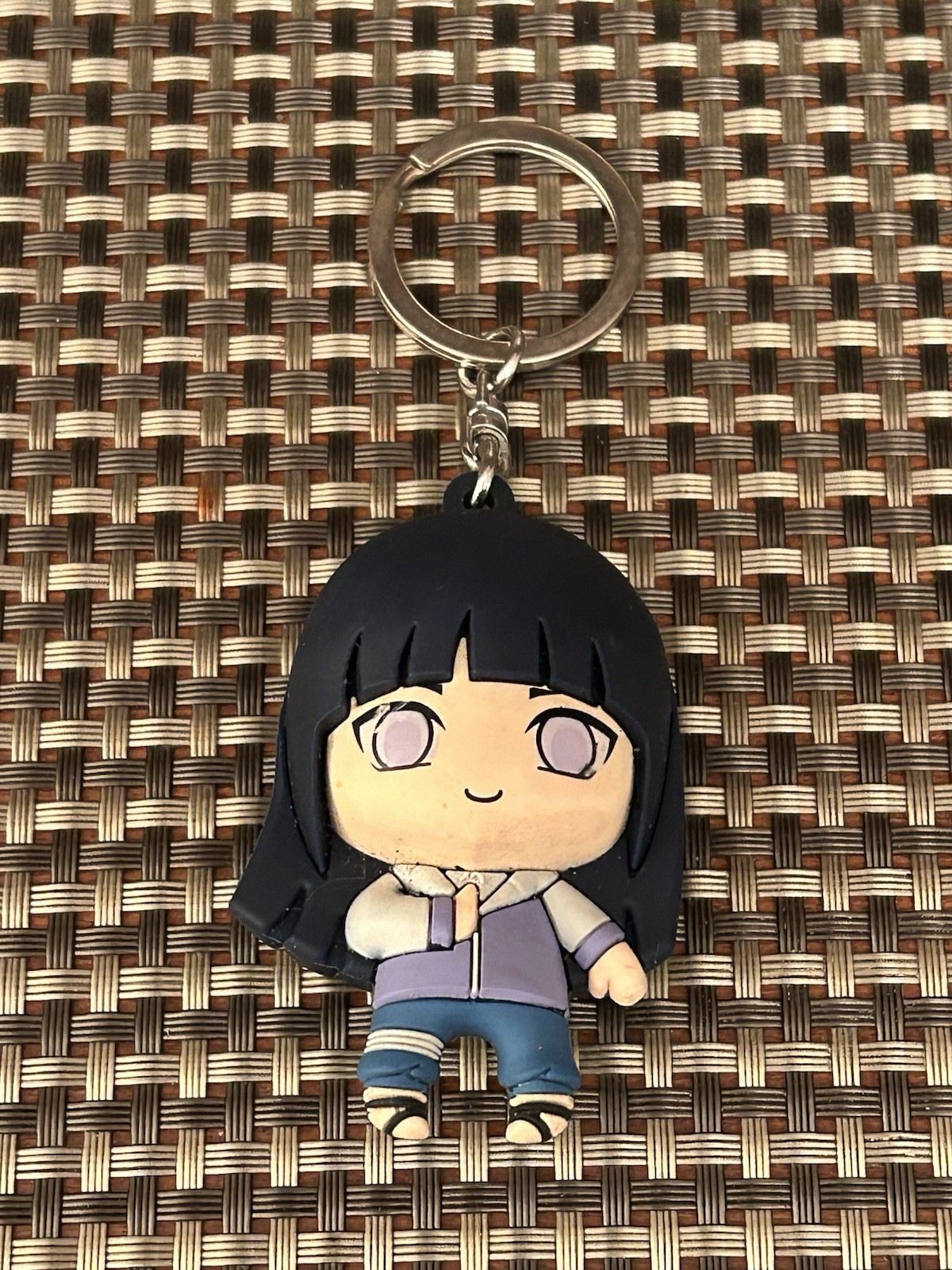 Hinata Naruto Shippuden Figural Keychain 2002 Series 1 Hyuga Anime Keyring