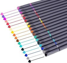 Colored Fineliner Pens for Journaling Drawing 18 Pack
