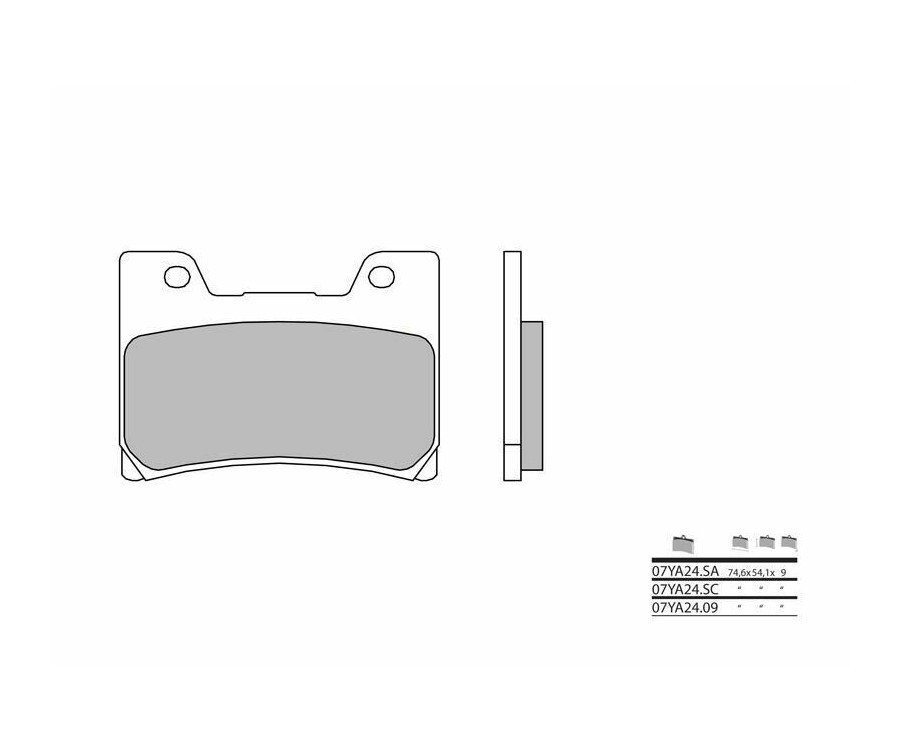 Plaquettes Brembo route pour stopper le fading thermique de votre moto 07YA2409