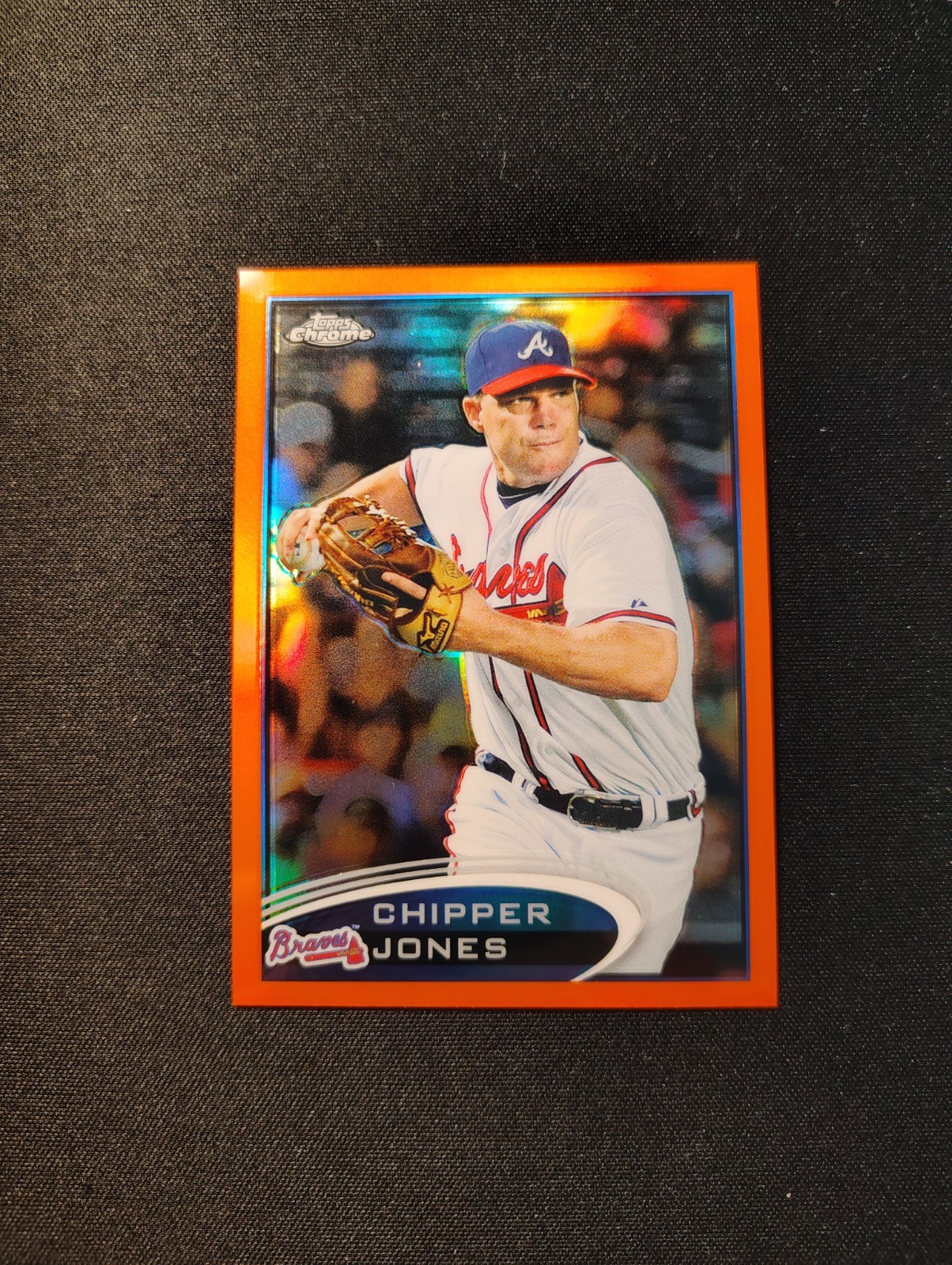 2012 Topps Chrome - Chipper Jones #96 Orange Refractor