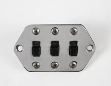 1965 Fender Jaguar Pickup Selector Switches Control Plate Chrome 1960's Pre-CBS