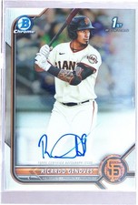2022 Bowman Ricardo Genoves Auto #CPA-RGV Giants Chrome Prospects Autographs