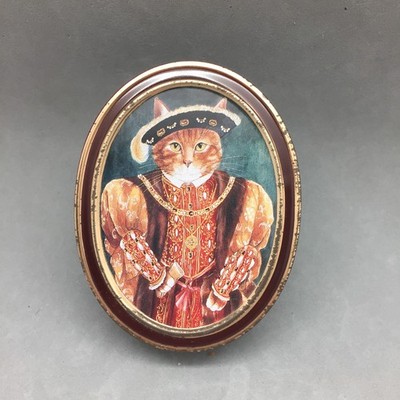 Bentleys of London Tin Cat Gallery Collection King Henry VIII Ginger Cat 1990 4''