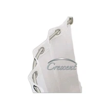 Brand New CURVED Shower Rod Kit 5 ft 60" CRESCENT SUITE BRUSH Polished Finish