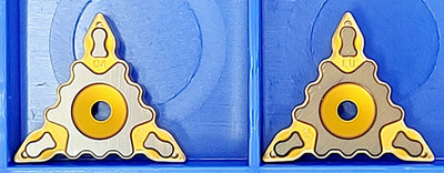 LOTE DE 10 PLACAS DE FIJACIÓN MECÁNICA TRIANGULAR, SUMITOMO (JAPAN)
