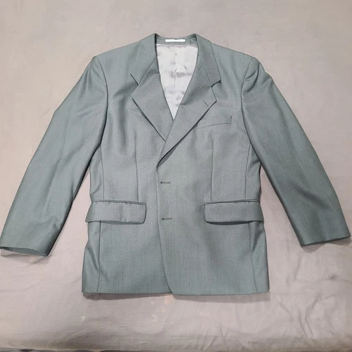 SAINT LAURENT (YSL) Giacca tuta uomo YSL Yves Saint Laurent grigio scuro lana cappotto sportivo blazer EXC CON