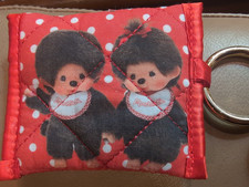 Red Monchhichi x Sonix Airpod / headphone Pouch / Cotton Bag Charm - Cute