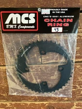 MCS 4-BOLT 3/32 CHAINRING 43T BLACK