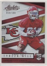 2016 Panini Absolute Rookies Spectrum Red 59/100 Tyreek Hill #160 1j2
