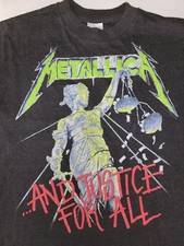 Metallica And Justice For All T Shirt In Men's Vintage T-Shirts
