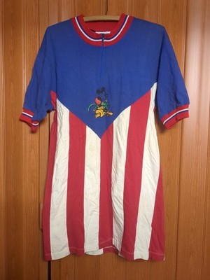 Vtg Mickey Mouse Co 1960s Half Zip Mickey Mouse Bicycle Club By J G Hook M