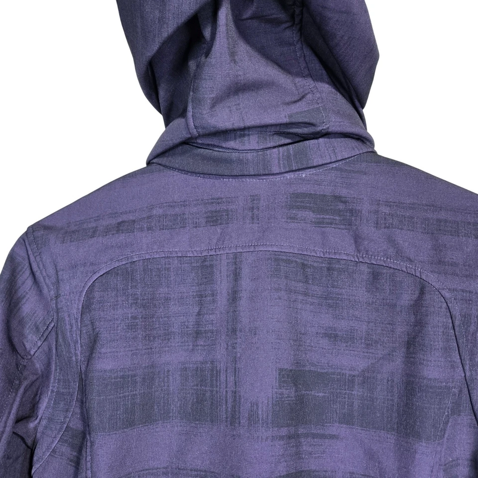 Free Country 女士紫色全拉链人造毛皮衬里软壳夹克 M — 第 3/4 张图片