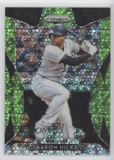 2019 Panini Prizm Tier III Lime Green Donut Circle 147/199 Aaron Hicks #236 0u7