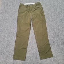 Polo Ralph Lauren Pants Men 30 28 Straight Fit Bedford Chino Twill Pant Olive
