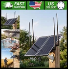 Solar Powered Outdoor WiFi Extender Dual Band Signal Booster 4 Antennas