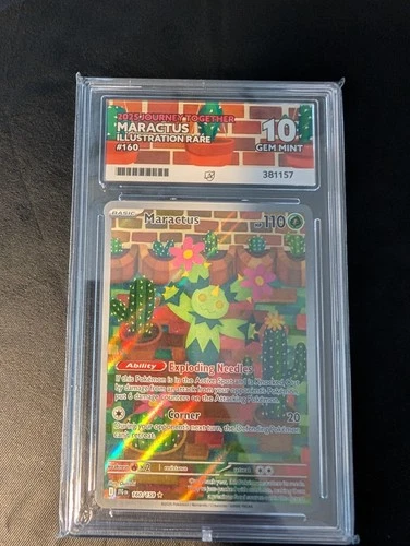 Pokémon TCG Maractus Journey Together Illustration Card 160/159 - ACE 10