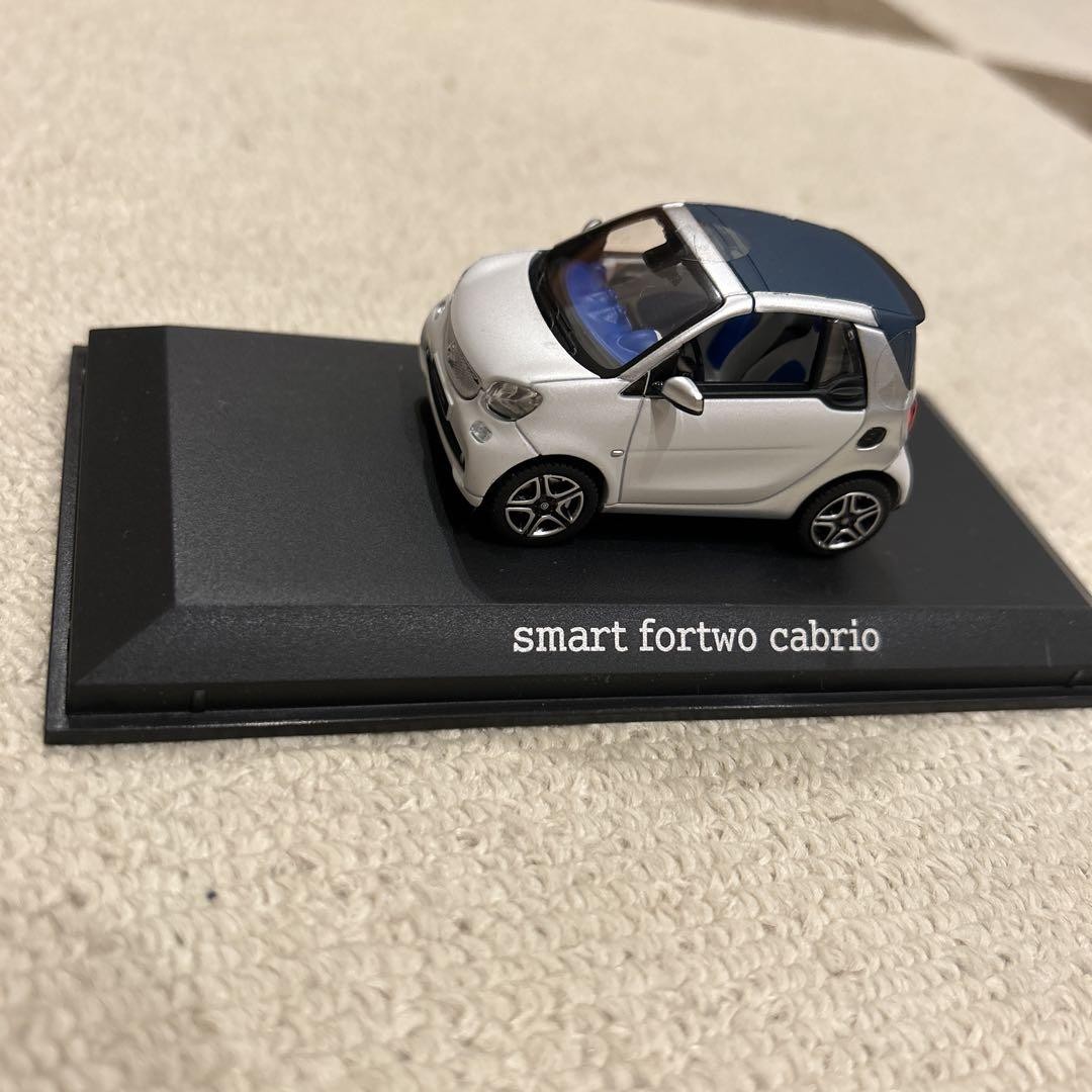 希少 smart fortwo cabrio ミニカー Rare Smart Fortwo Cabrio Miniature Car White Blue | eBay