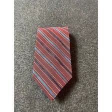 Brooks Brothers Makers Silk Repp Stripe Tie Burgundy Blue Gold Made in USA