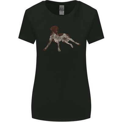 German Shorthaired Pointer Damen T-Shirt Breiter Schnitt Jersey Knit Slim
