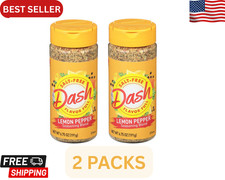 Dash Lemon Pepper Seasoning Blend, Salt-Free No MSG 6.75 oz, 2 PACKS