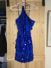 Blue Sequin Homcoming Dress Size Small