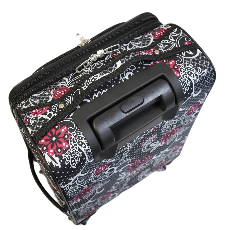 Juego de equipaje de 3 piezas, ¡extremadamente ligero! Ruedas giratorias, expandibles (Paisley) Foto 4 de 4