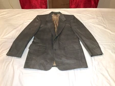Vintage Bill Blass  100% Silk Blazer Blue Strawbridge & Clothier Size 42