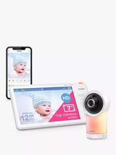 VTech 1 Camera Wifi Baby Monitor Remote Access 360 Degree Pan & Tilt 7" Screen