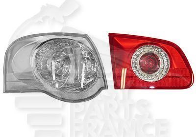 Feu arrière-gauche intérieur LED pour réparer le hayon de Volkswagen Passat SW
