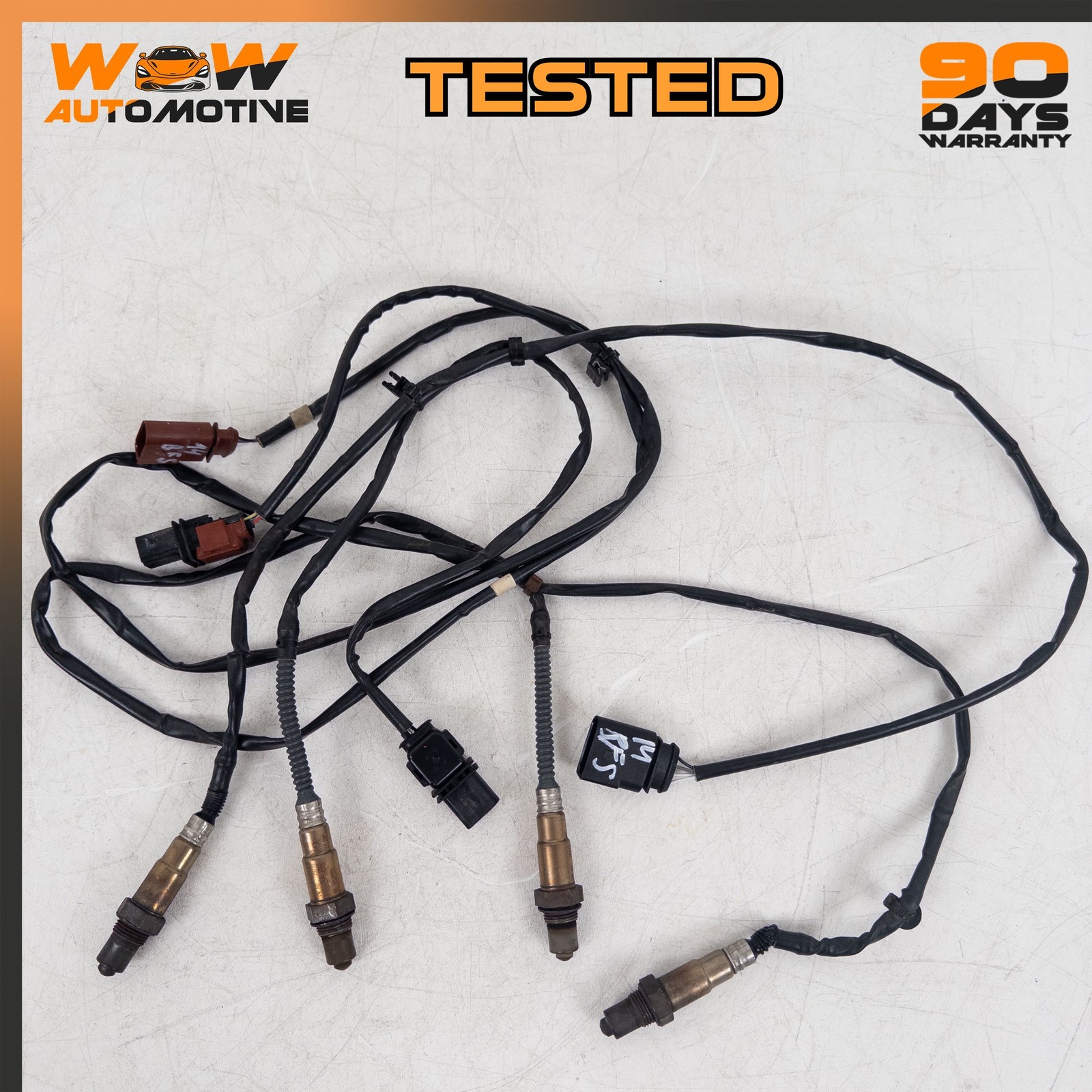 12-19 BENTLEY FLYING SPUR 6.0L W12 OXYGEN O2 SENSOR LAMBDA SET 07C906262CJ OEM