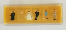Preiser N - Wedding Group Party figures - bride groom vicar bridesmaid - 9057