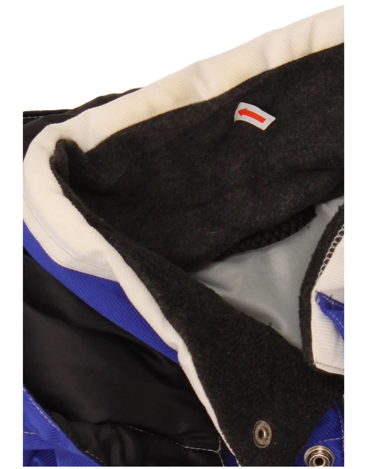 Chaqueta cortavientos con capucha GIGI RIZZI para hombre IT 50 grande azul bloque de color CO13 Foto 4 de 4