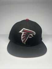 Atlanta Falcons New Era 59FIFTY Fitted Hat 7 1/4 Black Red NFL Cap