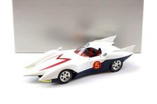 1:18 Schwyn Haas Corpo In Alluminio Hamilton Mach 5 Speed Racer Bianco