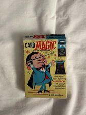 Vintage 1959 Magic Trick Card Game Ed-U-Cards Original Box Flip Movie Back