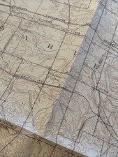 Vintage 1944 Attica New York Survey Topographical Map Darien Batavia Railway +