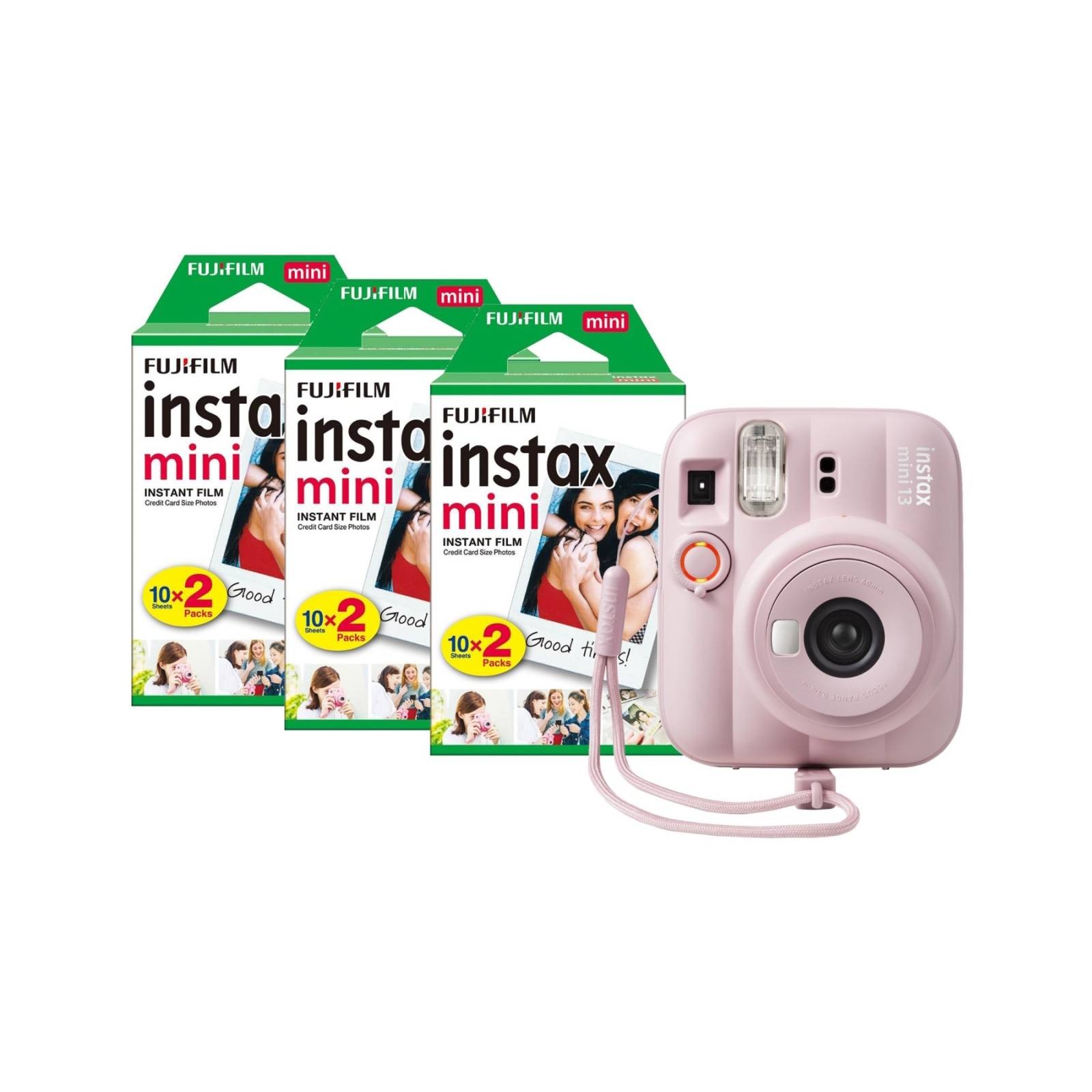 Fujifilm Instax Mini 13 Instant Camera Candy Pink Camera + 60 Shot Pack (1696321
