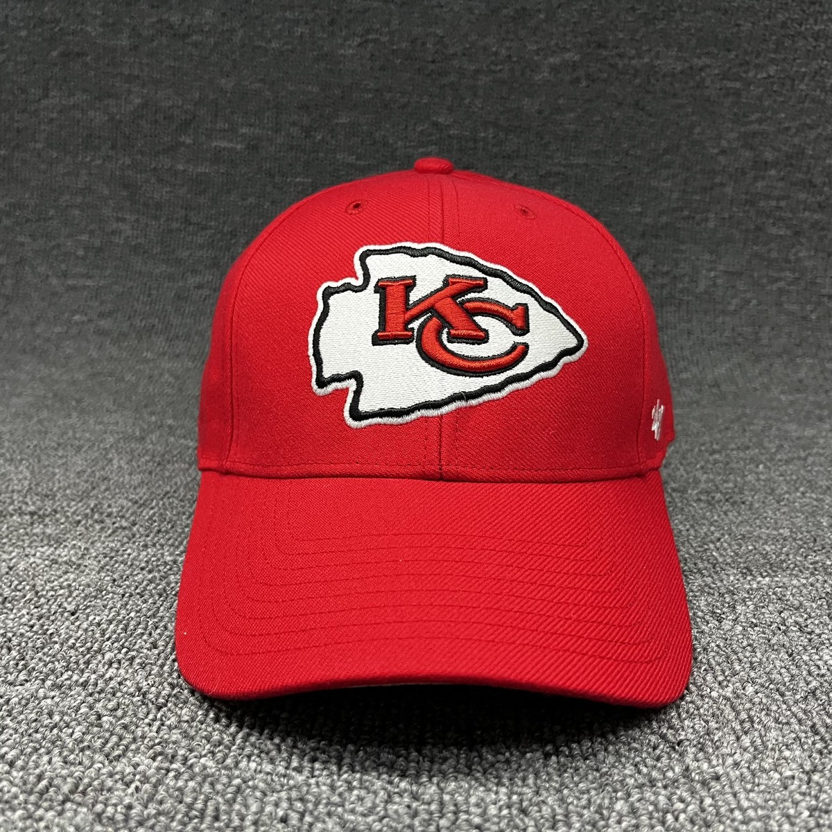 New '47 Brand Kansas City Chiefs Clean Up Adjustable Hat Red Strapback Cap