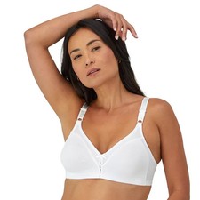NWT Bali Double Support Full-Figure Wireless Bra 3820 WHITE 40B