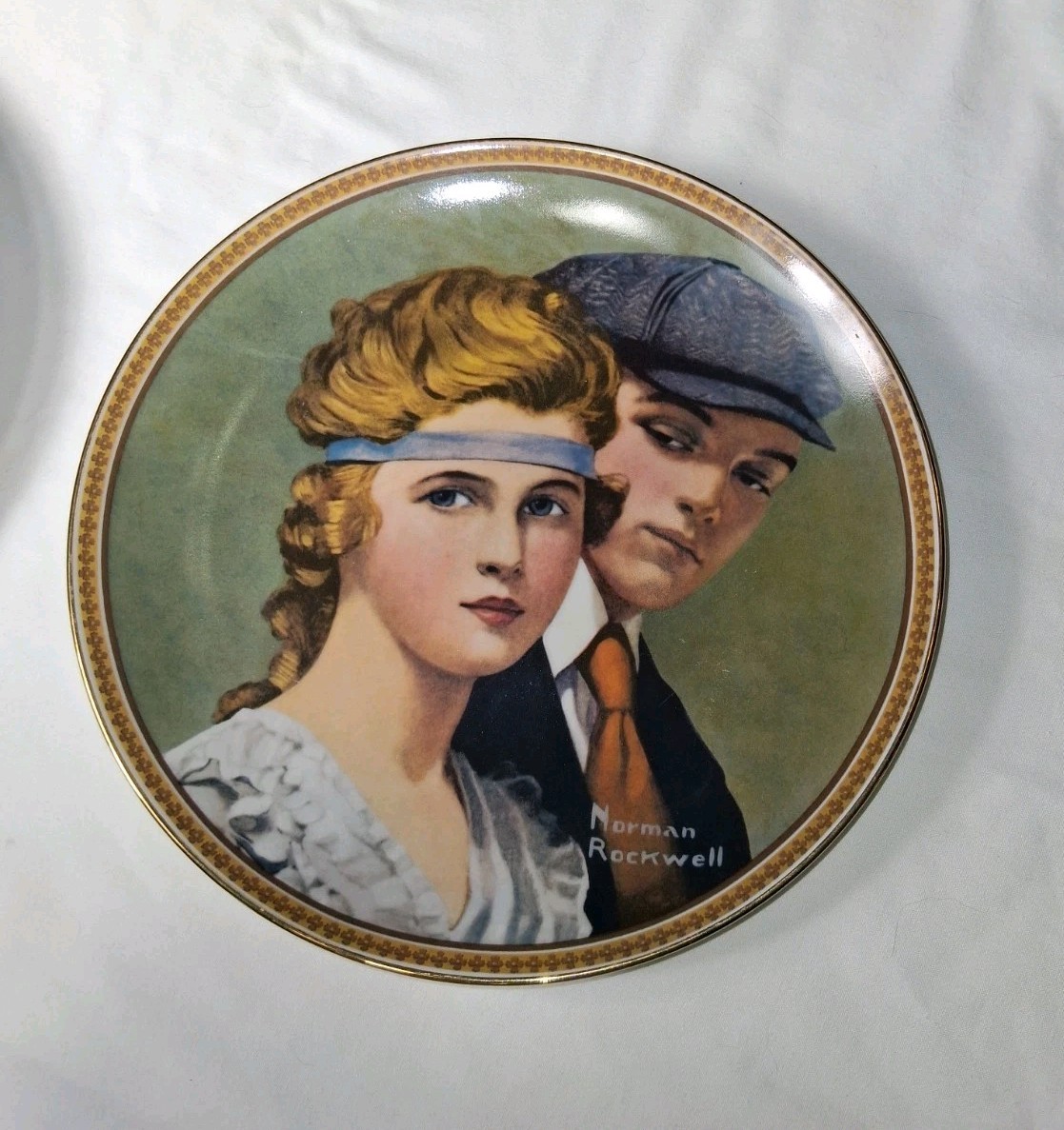 Norman Rockwell's Rediscovered Women Collection Plates 11773A / 15180AP Lot of 2