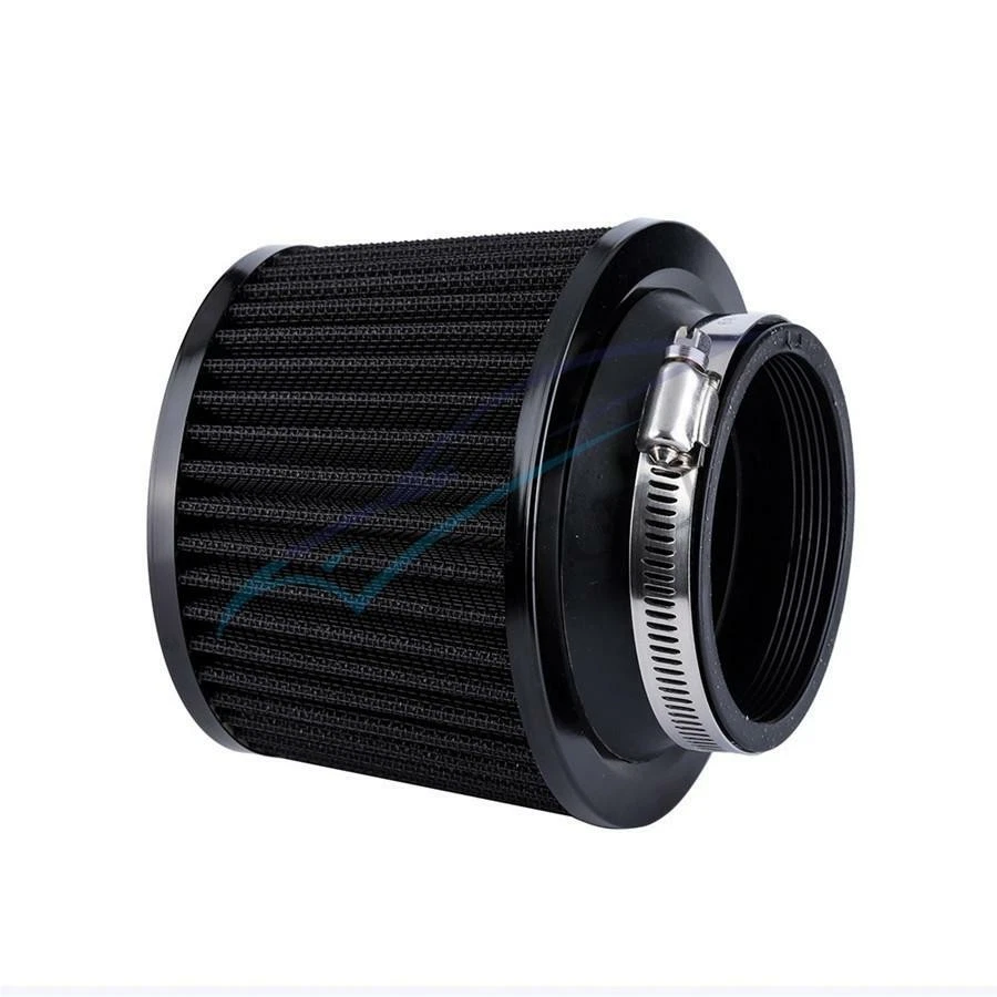 Aluminum+Fabric 65mm Air Filter Mushroom Head For Universal 2.5" Car Air Intake - Image 2 of 4