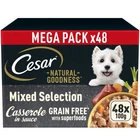 48 x 100g Cesar Natural Goodness Grain Free Adult Dog Food Trays Mixed Gravy