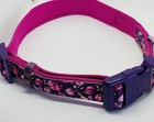 Blueberry Pet Pink/Purple Floral Heavy Duty Large Breed Dog Collar & Flower — photo 8