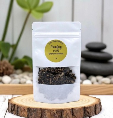 Organic Comfrey Root Bulk Natural Herbs, 1oz, 2oz, 4oz