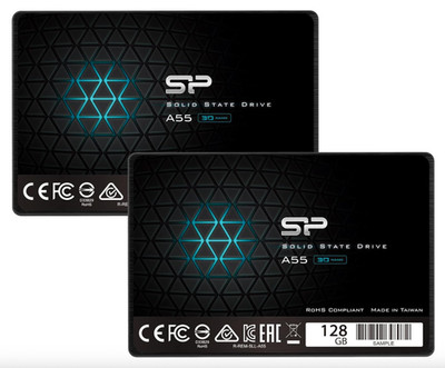 Silicon Power 2-Pack 128GB SSD 3D NAND A55 SLC Cache Performance Boost SATA III