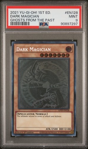 Dark Magician GFTP-EN128 1st Edition Ghosts From The Past Yugioh PSA 9 *297