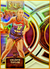 2024 Panini WNBA Prizm Select #128 Celeste Taylor Rookie White Prizm /99